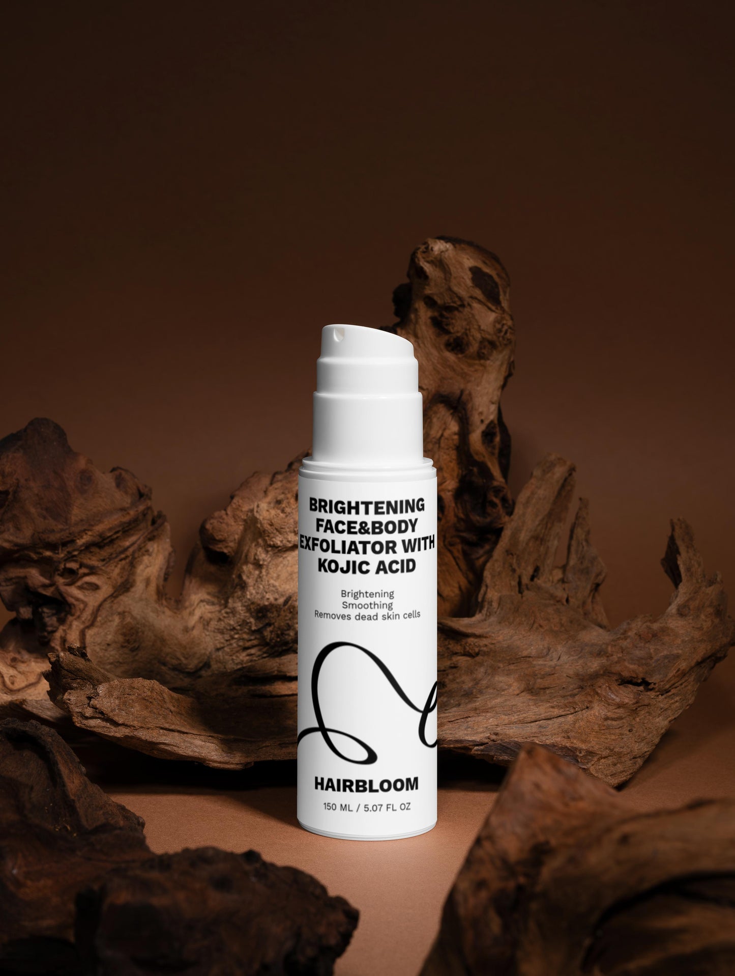 HairBloom Brightening Face&Body Exfoliator with Kojic Acid