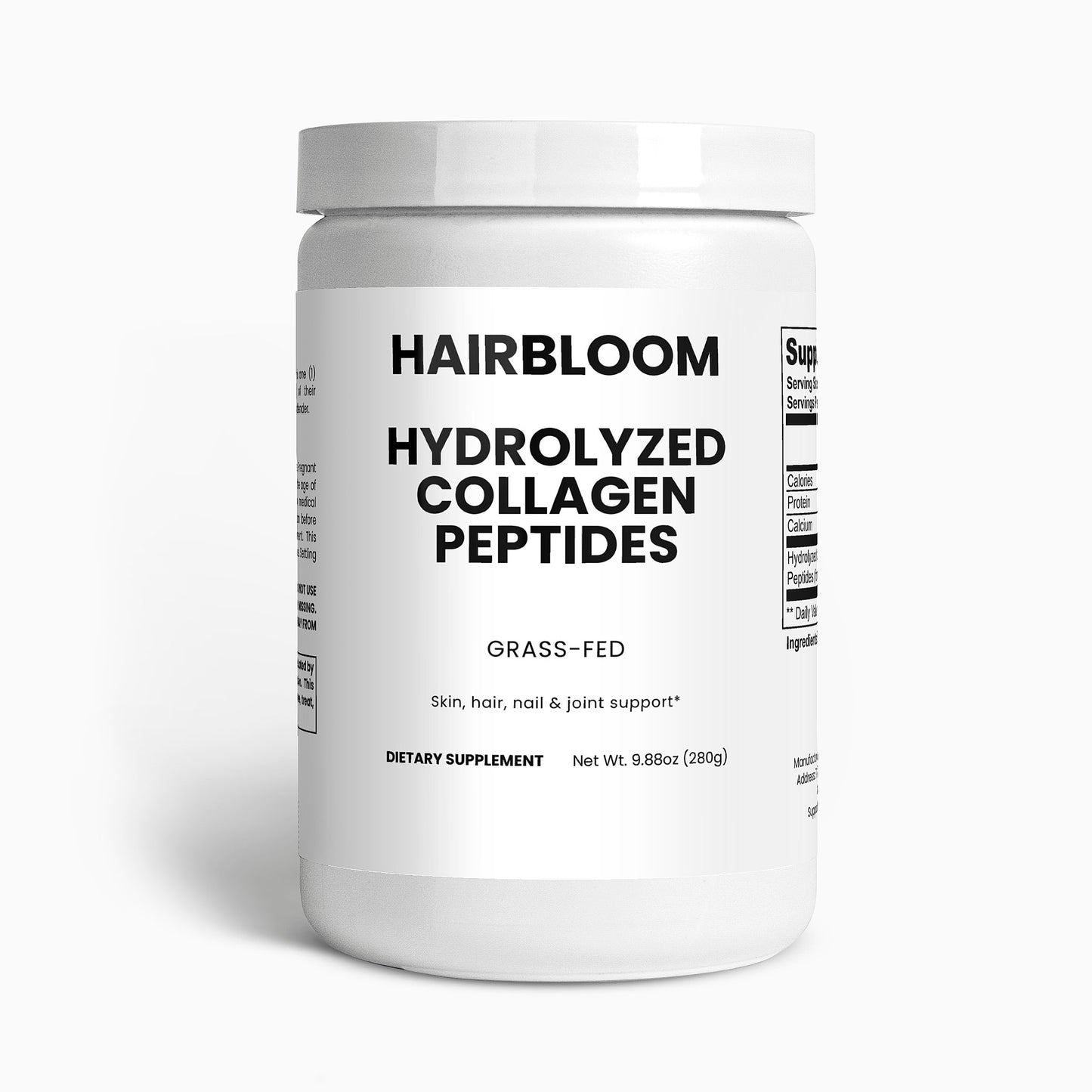 HairBloom Grass-Fed Hydrolyzed Collagen Peptides