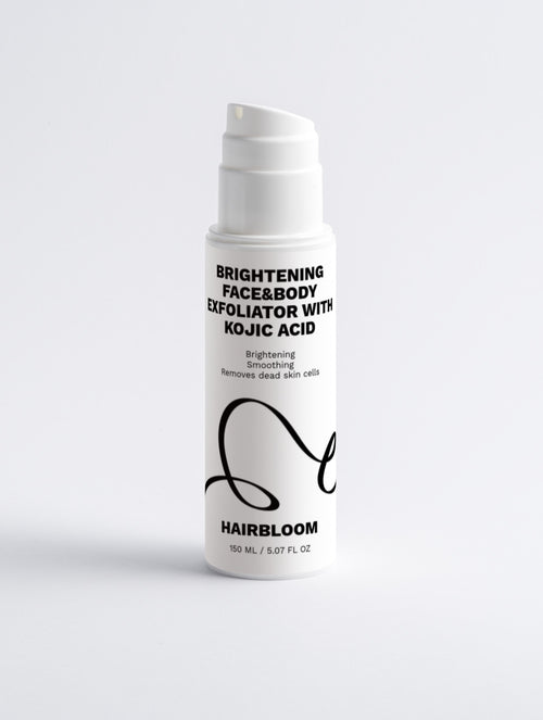 HairBloom Brightening Face&Body Exfoliator with Kojic Acid