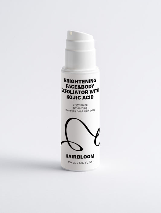 HairBloom Brightening Face&Body Exfoliator with Kojic Acid