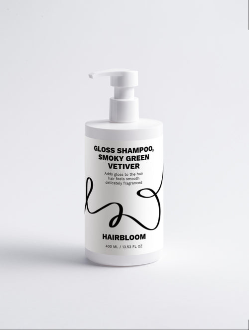 HairBloom Gloss Shampoo, Smoky Green Vetiver