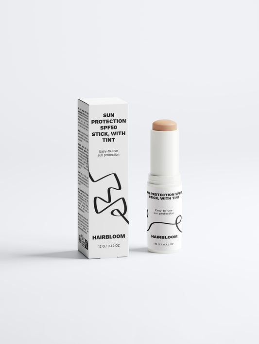 HairBloom Sun Protection SPF50 Stick, with tint