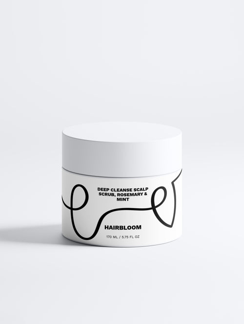 HairBloom Deep Cleanse Scalp Scrub, Rosemary & Mint