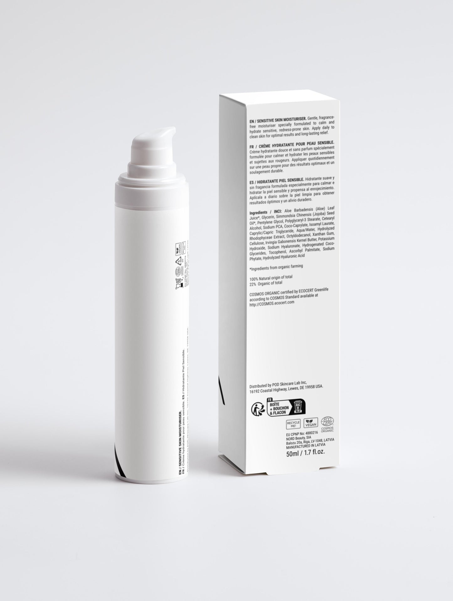 HairBloom Sensitive Skin Moisturiser, Fragrance Free