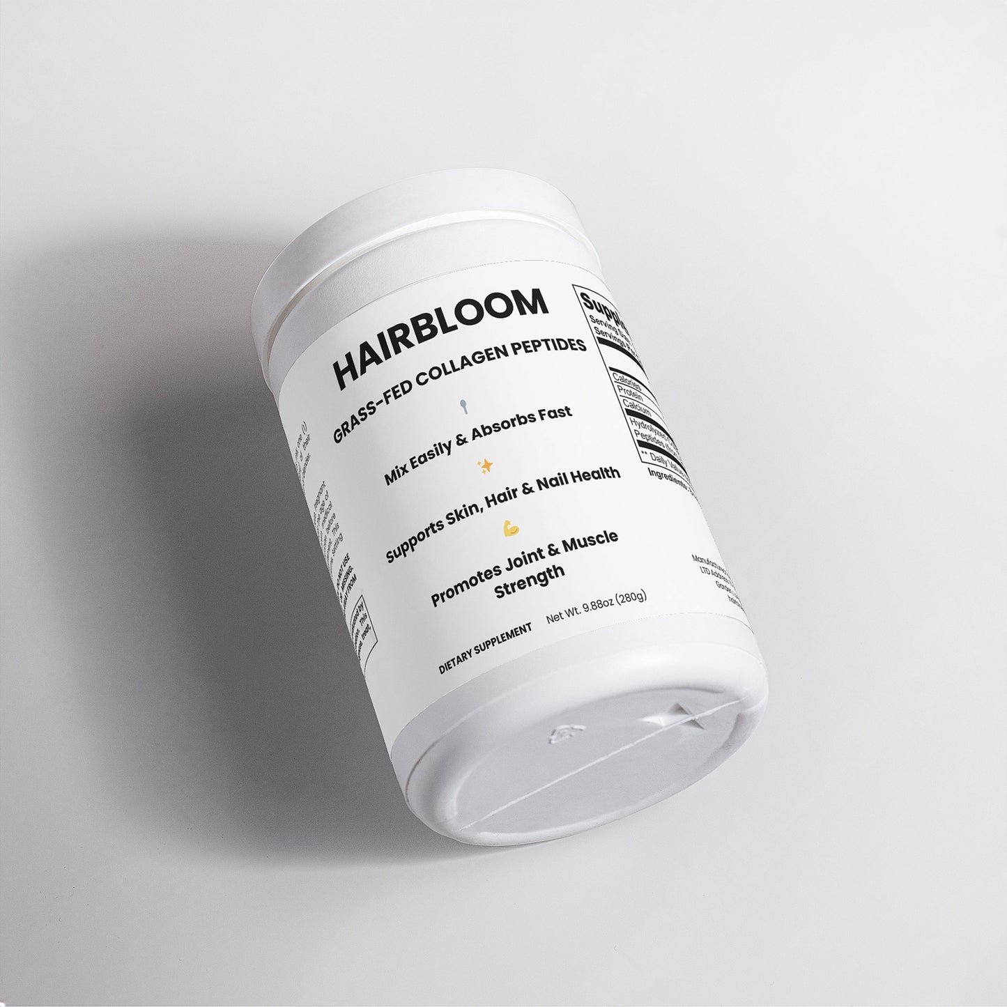 HairBloom Grass-Fed Hydrolyzed Collagen Peptides