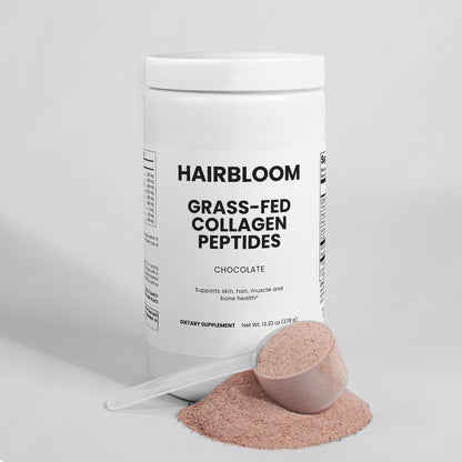 HairBloom Grass-Fed Collagen Peptides Powder (Chocolate)