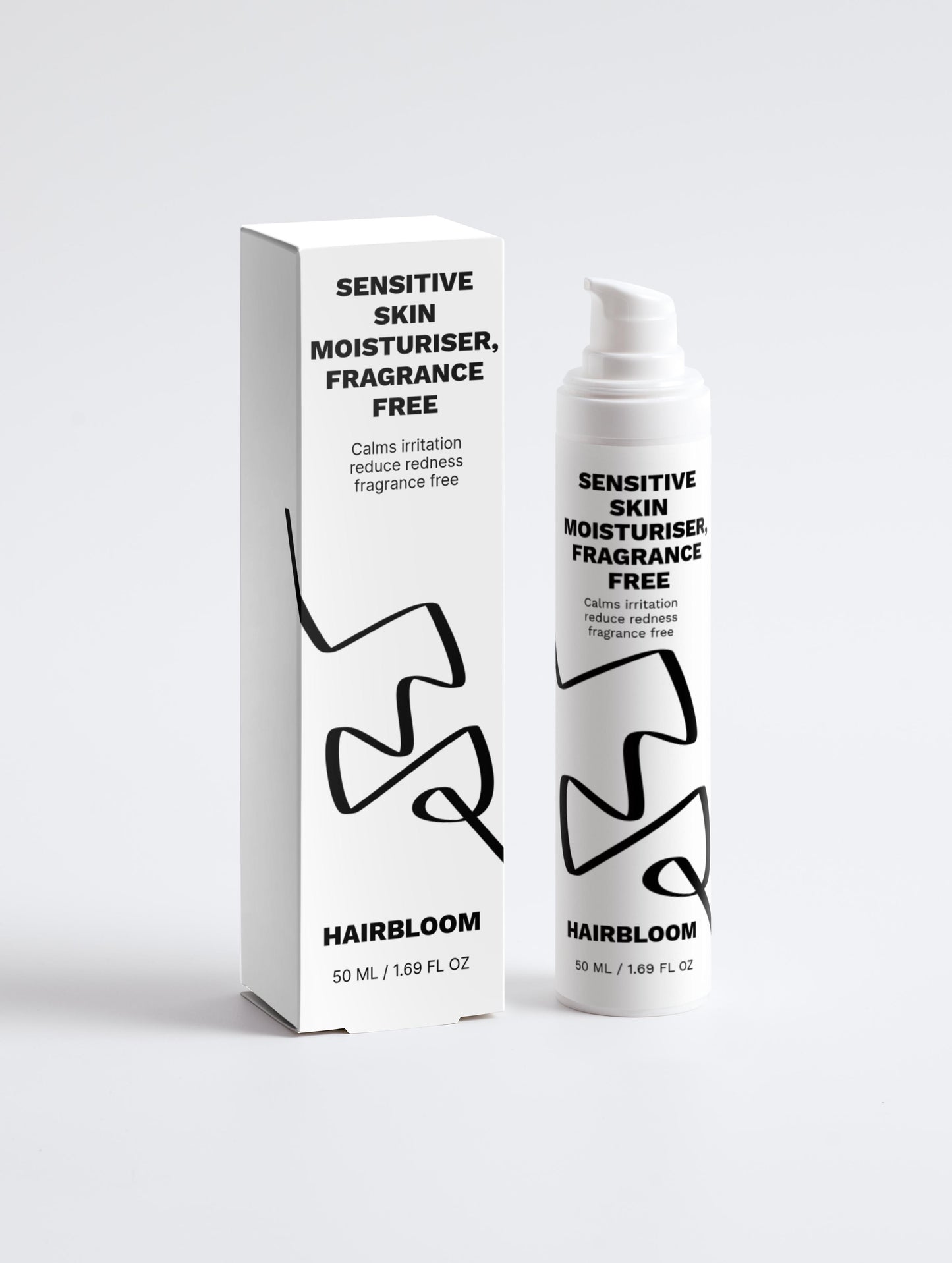 HairBloom Sensitive Skin Moisturiser, Fragrance Free