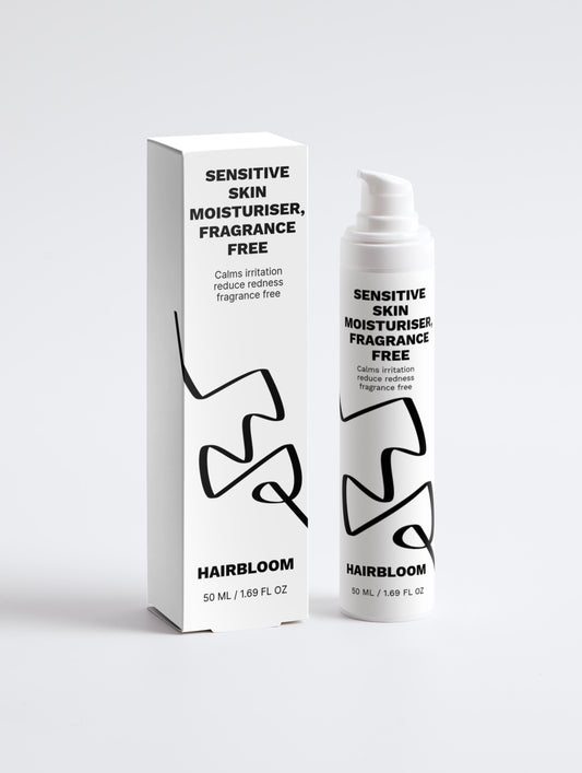 HairBloom Sensitive Skin Moisturiser, Fragrance Free